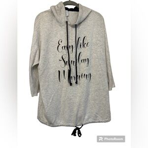 Sunday‎ casual soft cozy hoodie Medium Easy Like Sunday Morning